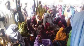  ??  ?? Some of the eye patients treated in Sokoto