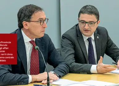  ??  ?? Piazza Dante
Il presidente della Provincia Maurizio Fugatti discute con il ministro degli affari regionali e autonomie Francesco Boccia: ieri il clima tra territori e governo centrale si è di nuovo riscaldato