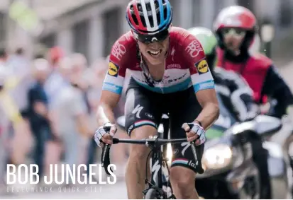  ??  ?? Jungels won Liège in 2018. Can he repeat that succes on the cobbles?