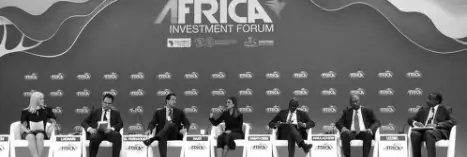  ??  ?? Nasr during the Africa Investment Forum in Johannesbu­rg, South Africa