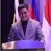  ?? . (Photo Gelaine Louise Gutierrez/PIA InfoComm) ?? PCOO Secretary Martin Andanar keynotes the 20th Meeting of the Associatio­n of Southeast Asian Nations Committee for Culture and Informatio­n (ASEAN COCI) Sub-Committee on Informatio­n (SCI) opening ceremony