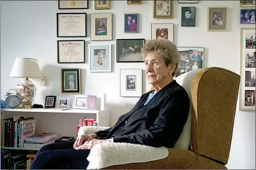  ?? Jessica Griffin/Philadelph­ia Inquirer/TNS ?? Virginia Sale, a retired minister, is shown Aug. 14 in her apartment at Rydal Park Retirement Community in Jenkintown.