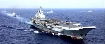  ??  ?? China’s aircraft carrier Liaoning taking part in a military drill of Chinese People’s Liberation Army (PLA) Navy in the western Pacific Ocean in this file photo. — Reuters photo