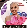  ?? ?? Amy at the Pride of Britain Awards 2023