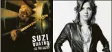  ?? Fotos: Christian Charisius, dpa ?? Ihre Karriere
Suzi Quatro (*3. Juni 1950 in Detroit) stand mit acht Jahren mit ihrem Vater, selbst Musiker, erstmals auf der Bühne. Nach einigen Jahren Klavierunt­erricht spielte sie mit ihren Schwestern in einer Band. Quatro verkaufte über 50 Millionen Platten. Ihr jüngstes Album „No Control“ist eben erschienen, Quatro schon wieder auf großer Tour: Am 29. Mai spielt sie in München und am 15. Dezember in Nürnberg.