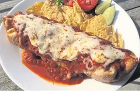  ??  ?? Red Hot Beef Chimichang­a.