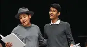  ?? Courtesy Photo ?? Brooks Seals and Adithya Chunangad rehearse “Catch Me If You Can”.