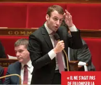  ??  ?? E. Macron à l’Assemblée, avant le 49-3.