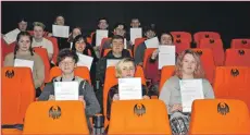  ??  ?? The BFI Academy students were awarded certificat­es in recognitio­n of their production­s.