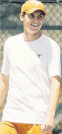  ?? PHOTO SUPPLIED ?? Calgary native Harrison Scott, who has made a name for himself playing tennis at the University of Texas, makes his ATP Challenger Tour debut Tuesday in his hometown against Croatia’s Borna Gojo.