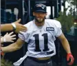  ?? STEVEN SENNE — THE ASSOCIATED PRESS ?? Longtime Patriots wide receiver Julian Edelman announced Monday that he is retiring from the NFL after 11 seasons.
