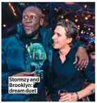  ?? ?? Stormzy and Brooklyn: dream duet