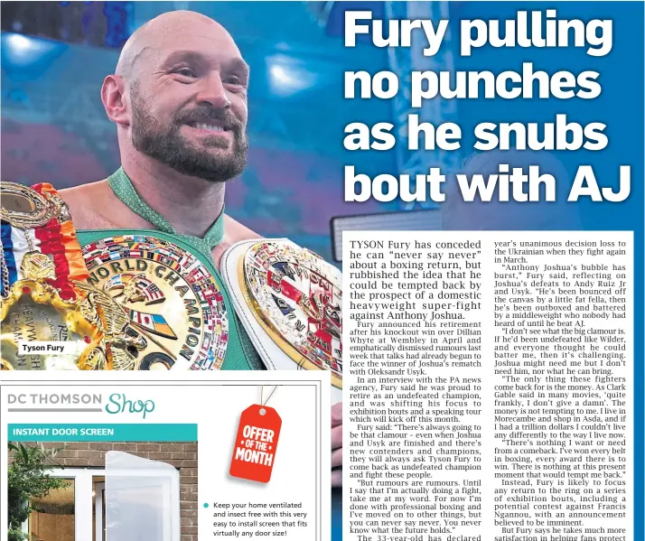  ?? ?? Tyson Fury