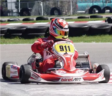  ?? PHOTO COURTOISIE APKLQ ?? Christian Gysi se mesurera aux 80 plus rapides pilotes de la planète sur la piste de South Garda en Italie, du 11 au 14 octobre.