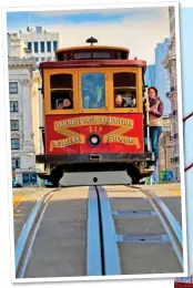  ??  ?? RETRO: One of the city’s F trams. Right: The Golden Gate Bridge