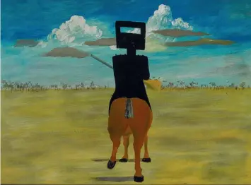  ??  ?? ON TOUR: Sidney Nolan's Ned Kelly works will be exhibited in Geelong next year.
