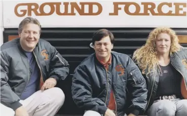  ?? PICTURES: PA; BBC ?? Alan Titchmarsh, main; presenting Ground Force with Tommy Walsh and Charlie Dimmock, 1997, above