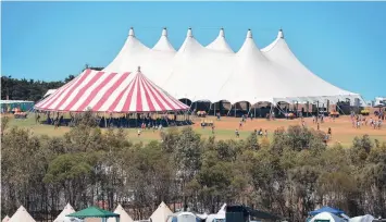  ??  ?? The Falls Festival was moved to Mt Duneed in 2015 due to bushfires near Lorne.