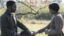  ?? AMAZON PRIME VIDEO ?? William Jackson Harper and Thuso Mbedu star in Barry Jenkins’s The Undergroun­d Railroad.