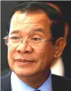  ??  ?? Hun Sen