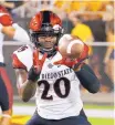  ?? ROSS D. FRANKLIN/ASSOCIATED PRESS ?? San Diego State running back Rashaad Penny has spearheade­d the Aztecs this season in a 2-0 start.