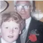  ?? ?? Young Paul with his grandfathe­r Tommy, top;