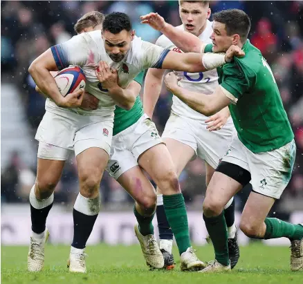  ??  ?? Wasted talent: Ben Te’o is not being used the right way by England