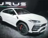  ?? ABHIJIT BHATLEKAR/MINT ?? The Lamborghin­i Urus