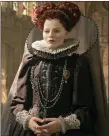  ??  ?? „ Margot Robbie as Queen Elizabeth I in Mary Queen of Scots.