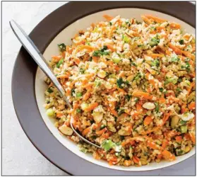  ?? (Courtesy of America’s Test Kitchen) ?? Bulgur Salad With Carrots and Almonds