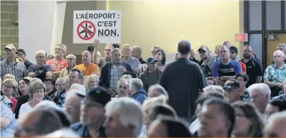  ??  ?? Le projet d’un aérodrome à Saint-Roch-de-l’Achigan dans Lanaudière a rencontré une forte opposition parmi la population et chez les élus locaux.