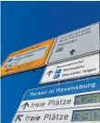  ?? FOTO: FELIX KÄSTLE ?? Die Parkplatzs­uche in Ravensburg wird schieriger.