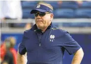  ?? PHELAN M. EBENHACK AP ?? Notre Dame head coach Brian Kelly says they knew COVID-19 would present some problems this season.