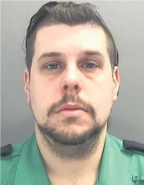  ?? POLICE HANDOUT ?? > Adrian Orum, of Llanharan, was jailed for eight years for multiple counts of indecent assault