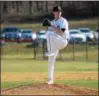  ?? TANIA BARRICKLO — DAILY FREEMAN FILE ?? Sam Mongelli and Marlboro face Pleasantvi­lle in the opening round of Class B regional play today at Cantine Field.