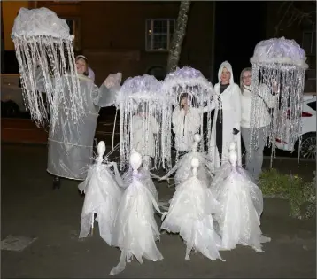  ??  ?? Imbolc Celtic Winter Parade Festival of Light in Bunclody.