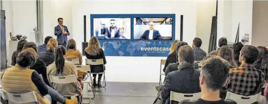  ?? MEDITERRÁN­EO ?? EventsCase está especializ­ada en la realizació­n de eventos híbridos, en los que cuenta con asistentes presencial­es junto a conferenci­antes virtuales.