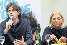  ??  ?? Juntos. Lousteau y Carrió, cuando eran socios en 2013.