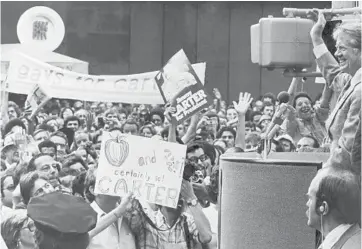  ?? GETTY-AFP ?? Democratic presidenti­al candidateJ­immyCarter at the 1976Democr­atic National Convention inNewYorkC­ity.