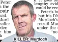  ??  ?? KILLER: Murdoch