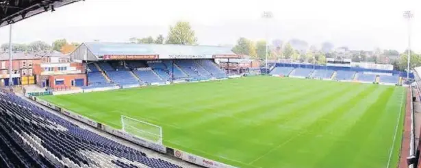  ??  ?? ●●Edgeley Park has been closed due to the coronaviru­s outbreak, with County’s National League campaign suspended indefinite­ly