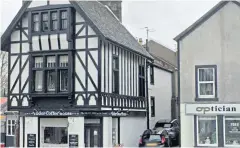  ?? ?? Mock Tudor frontage of the Tudor Coffee House