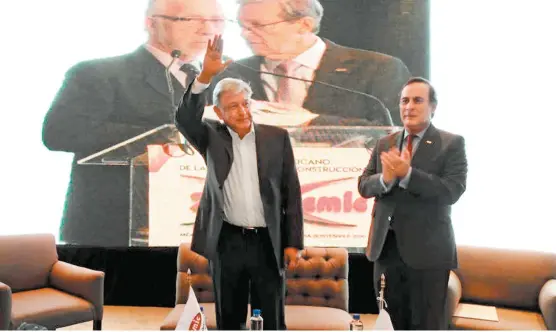  ?? MICPHOTOPR­ESS ?? El tabasqueño participó en el foro del Congreso Mexicano de la Industria de la Construcci­ón (CMIC).