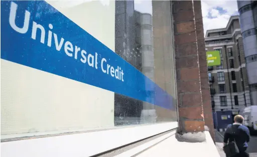  ??  ?? There is a five-week wait for the first payment when people start claiming Universal Credit for the first time – but advance payments are available