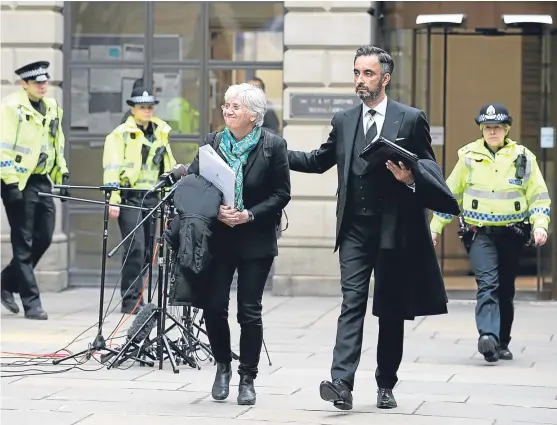  ?? Picture: PA. ?? Lawyer Aamer Anwar said his client Professor Clara Ponsati “utterly refutes the charges”.