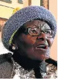  ??  ?? BRAVE AND SELFLESS: Nomaka Epainette Mbeki