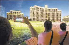  ?? Las Vegas Review-Journal file ?? “Viva Las Vegas” will be played at the Bellagio Fountains after every Golden Knights Stanley Cup playoff victory.