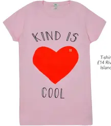  ??  ?? T-shirt £14 River Island