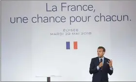  ??  ?? Le président de la République n’a pas vraiment convaincu son auditoire.