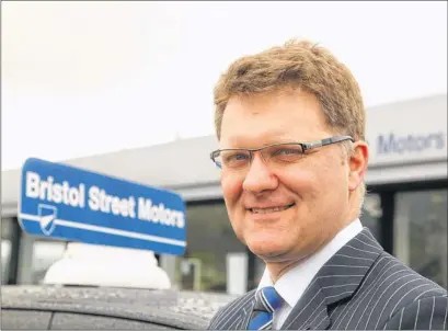  ??  ?? HEADING NORTH: Chief executive Robert Forrester is to assess potential targets as Vertu Motors looks to add to its eight dealership­s across Scotland.